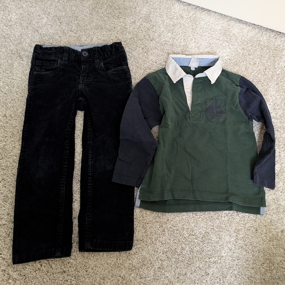 Petit Bateau Other - Petite Bateau Long Sleeve & Corduroy Jean Set - 3Y